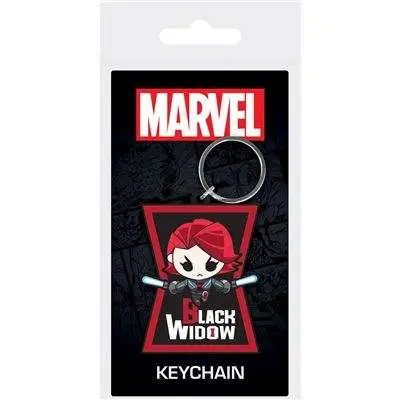 Porte-clés black widow character pvc